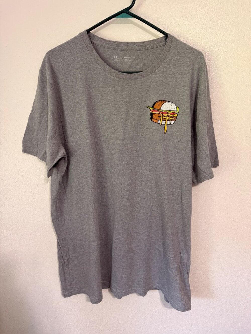 Under Armour T-shirt Gray Minneapolis Cheeseburger Food Truck Mens XXL